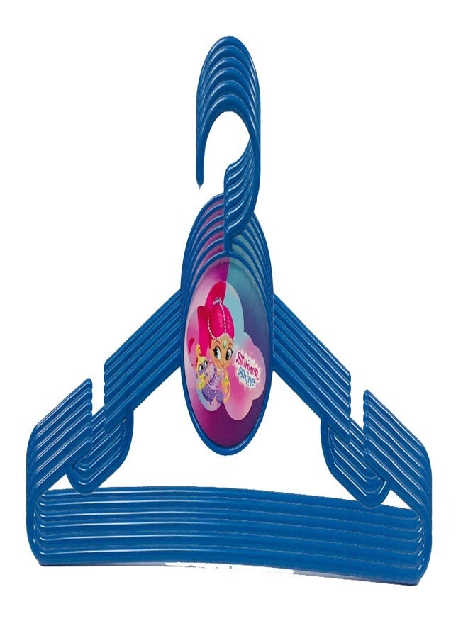 nickelodeon NICKELODEON Plastic Hanger Kids 6Pcs Set 33Cm Shimmer & Shine- Blue Color  - Image 5