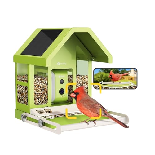 Birdfy Smart Bird Feeder with Camera Durable Metal Feeders for Outdoors AutoIdentify Record Video Instant Alert Live Bird Watching Camera Solar Gifts for Backyard Birder AI Lifetime Free - Image 1