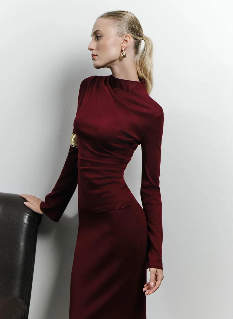 Lichi Knitted maxi skirt