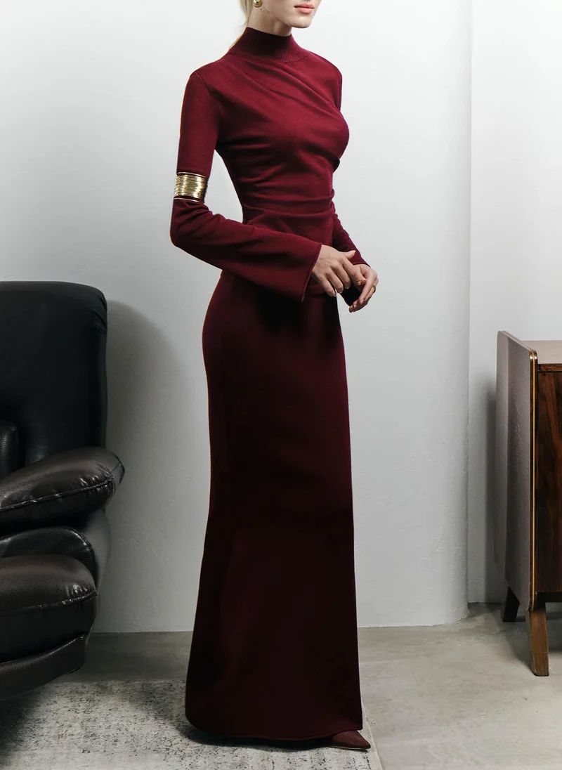 Lichi Knitted maxi skirt