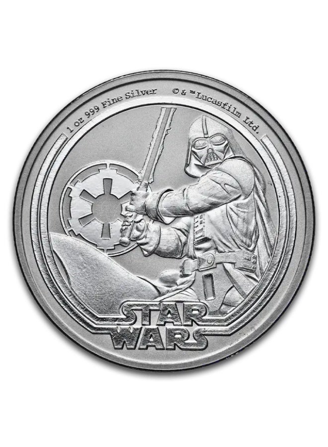 PAMP 1 ounce Silver Coin - Darth Vader - Image 2
