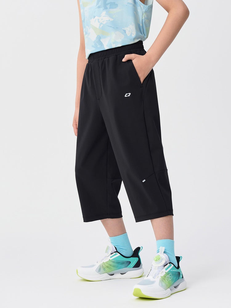 Balabala Boys' Casual Solid Color Mid-Length Pants - Image 2