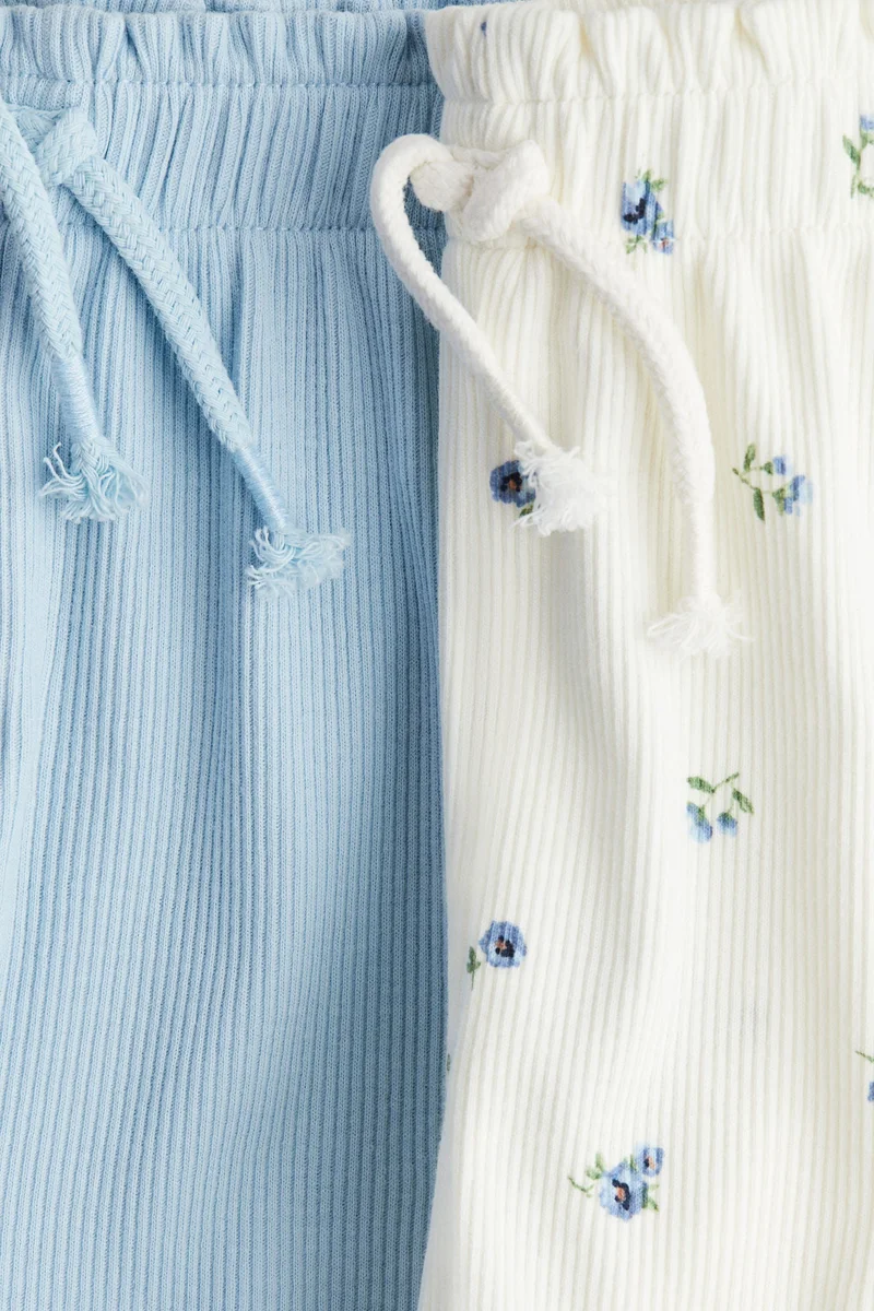 اتش اند ام شورتات من الجيرسيه بتصميم مرن - عبوة من قطعتين