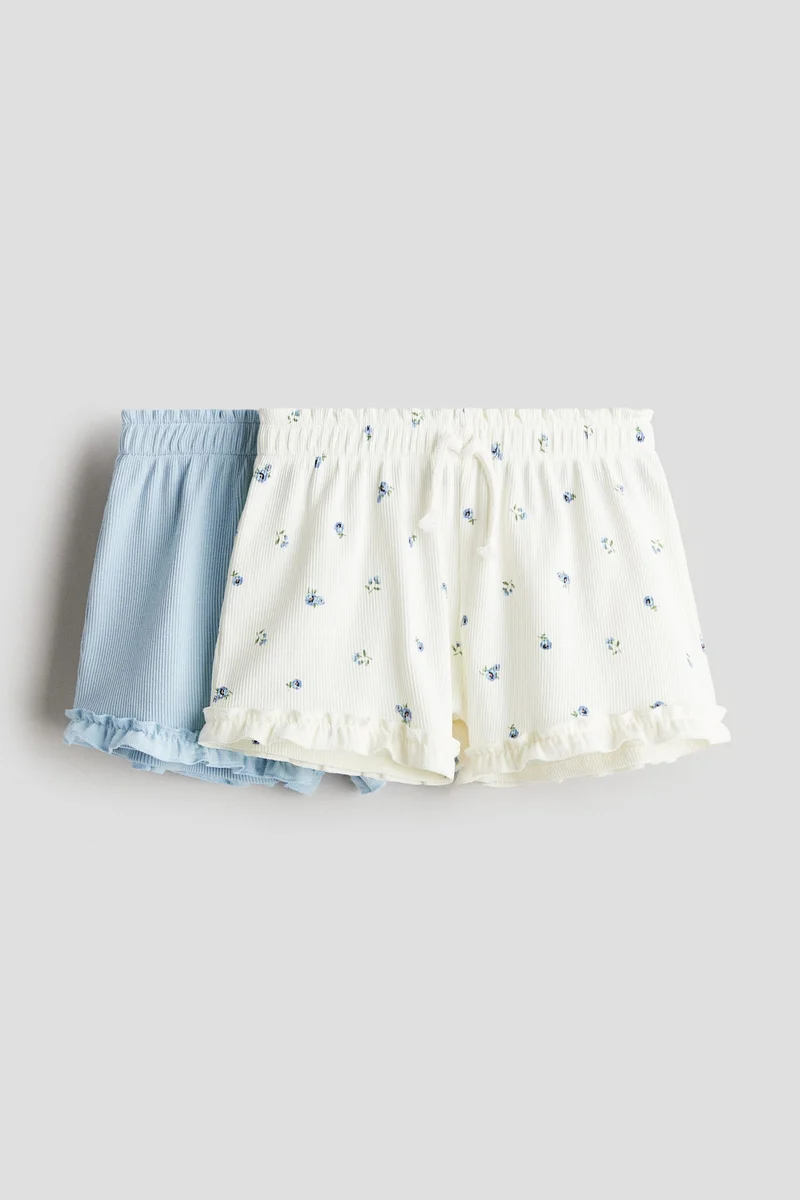 اتش اند ام شورتات من الجيرسيه بتصميم مرن - عبوة من قطعتين