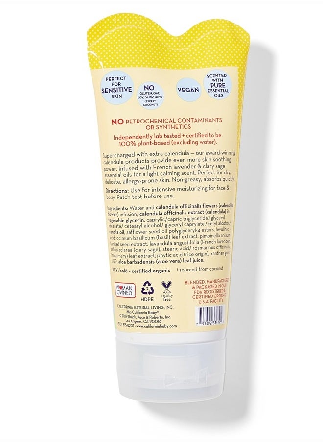 California Baby Calendula Cream | Lavender Scent | Soothing Baby Cream | Allergy Friendly | Plant-based | Soothes and Moisturizes Irritated, Dry Skin on Face and Body | 170g / 6oz  - Image 2