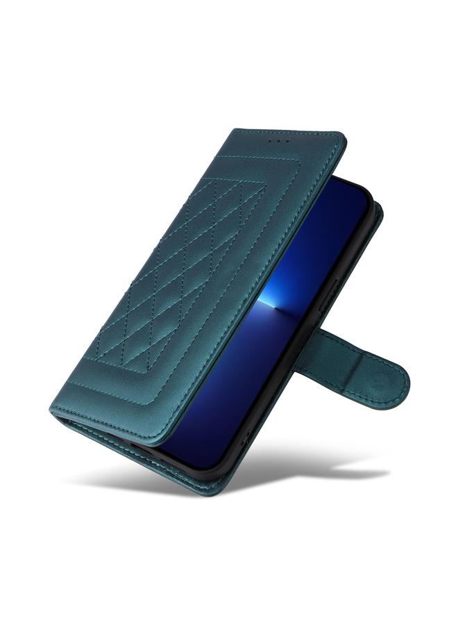 Zaboon Case For iPhone 13 Pro Max Diamond Lattice Leather Flip Phone Case - Image 5