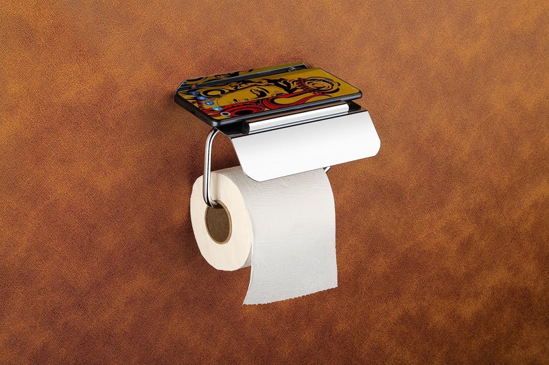 iSTAR 304 Grade Stainless Steel Toilet Paper Holder for Bathroom | Tissue Paper Roll Holder | Toilet Roll Holder | Toilet Tissue Holder | Bathroom Accessories | Anti Rust (Chrome Finish) - Image 2