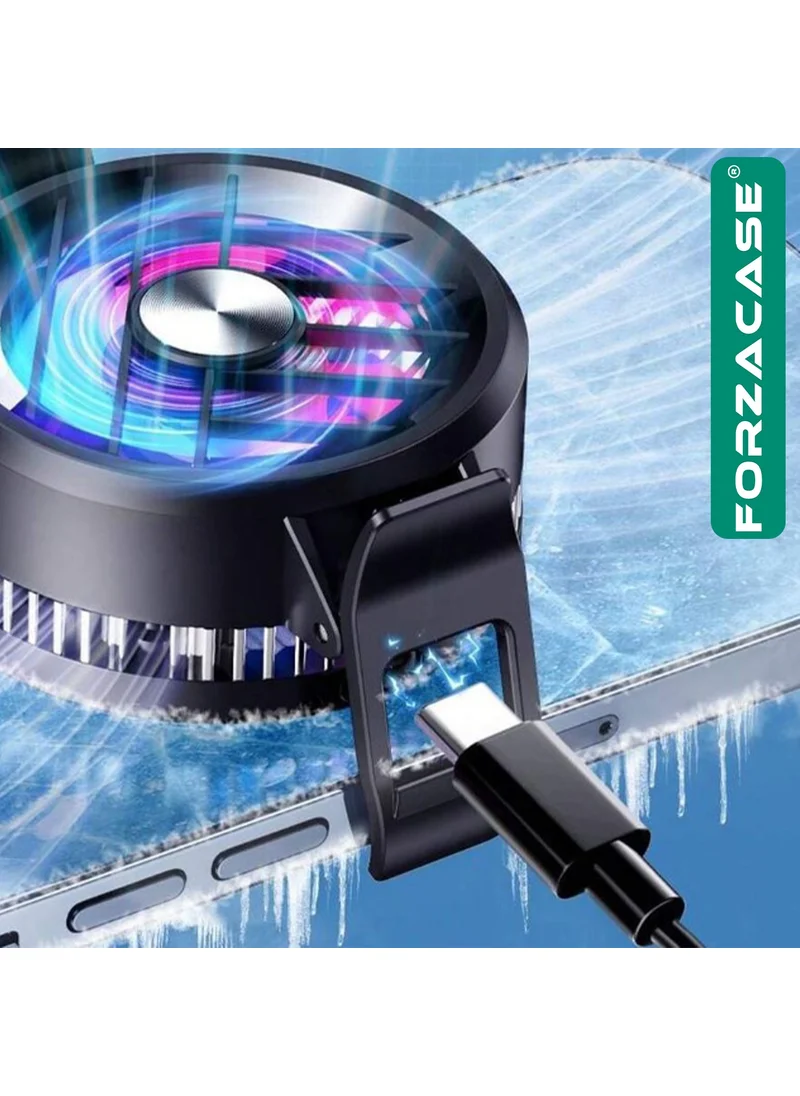 Forzacase 5000 Rpm Wired Lighted Mobile Phone Cooler Anti-Heat Fan - FC588