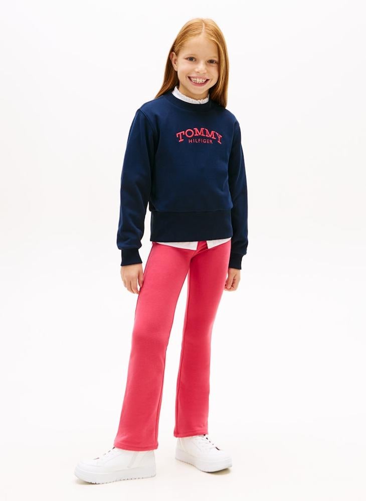 تومي هيلفيغر بنطلون ليجنز بناتي تومي فليير - Image 4