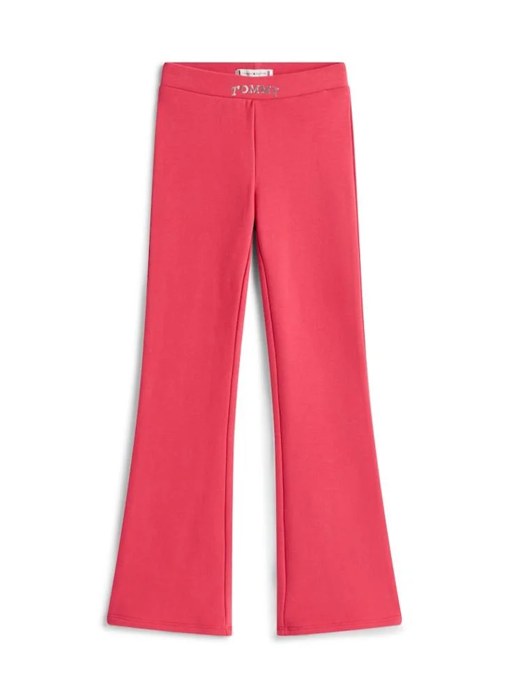 Tommy Hilfiger Vintage Cerise Kids Tommy Foil Flare Legging for Women | Best Price UAE