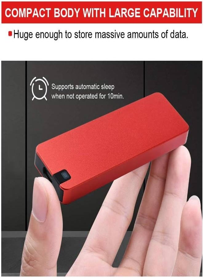 AROAQ - 1TB Portable SSD External Hard Drives Solid State External Drives Computer Backup Drive USB 3.1 to Type C Support Data Storage Transfer for Windows XP PC Laptop and Mac - Image 1