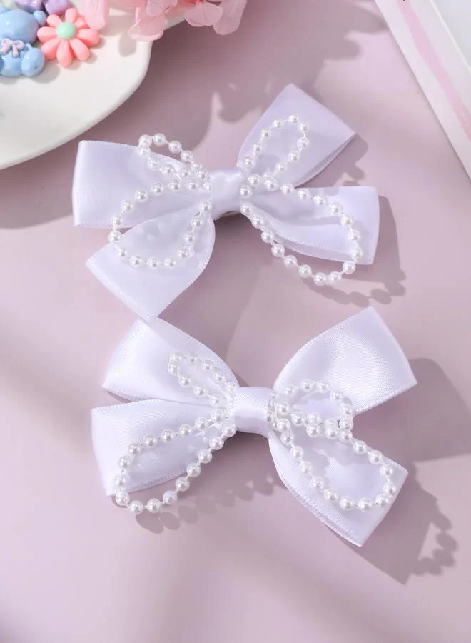 Take Two Set of 2 - Solid Bow Hair Clips
