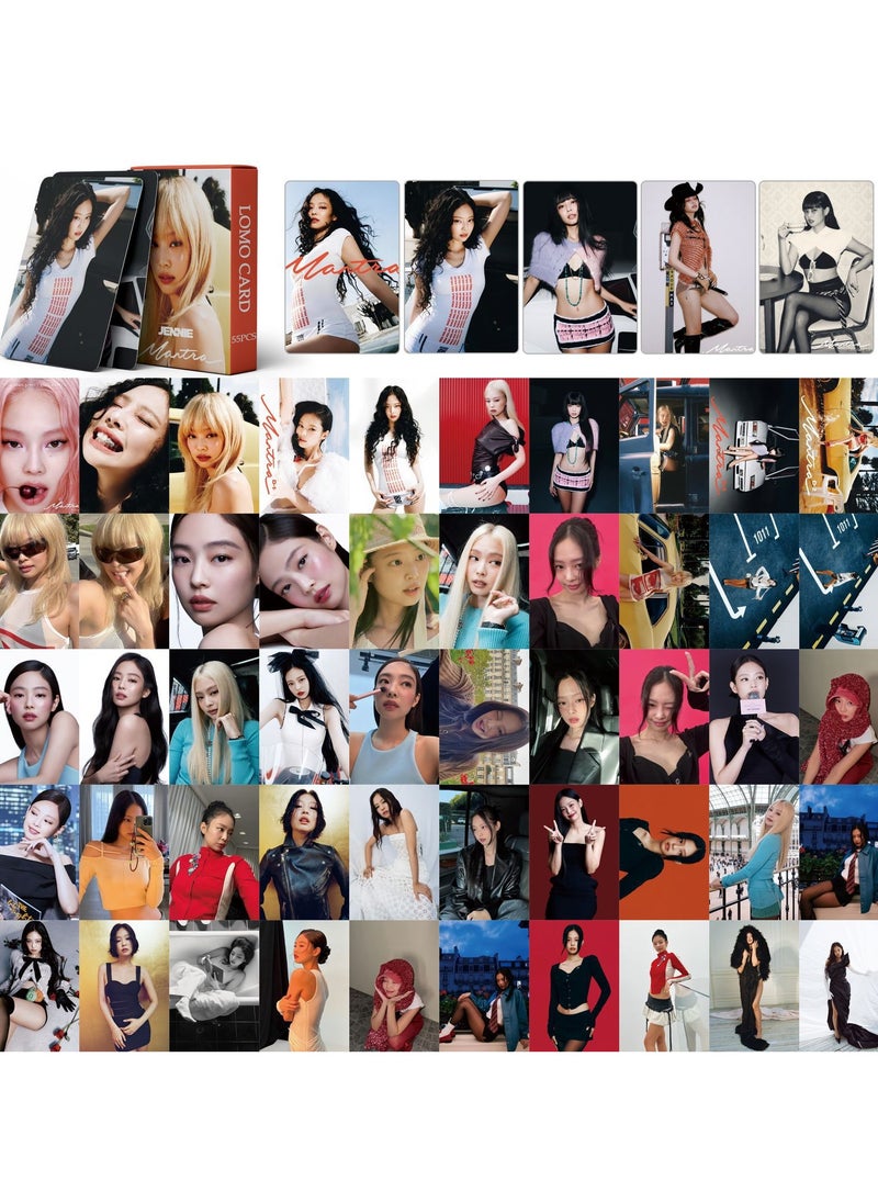 EHOME 55Pcs Born Pink Jennie Photo Lomo Cards  - Image 2