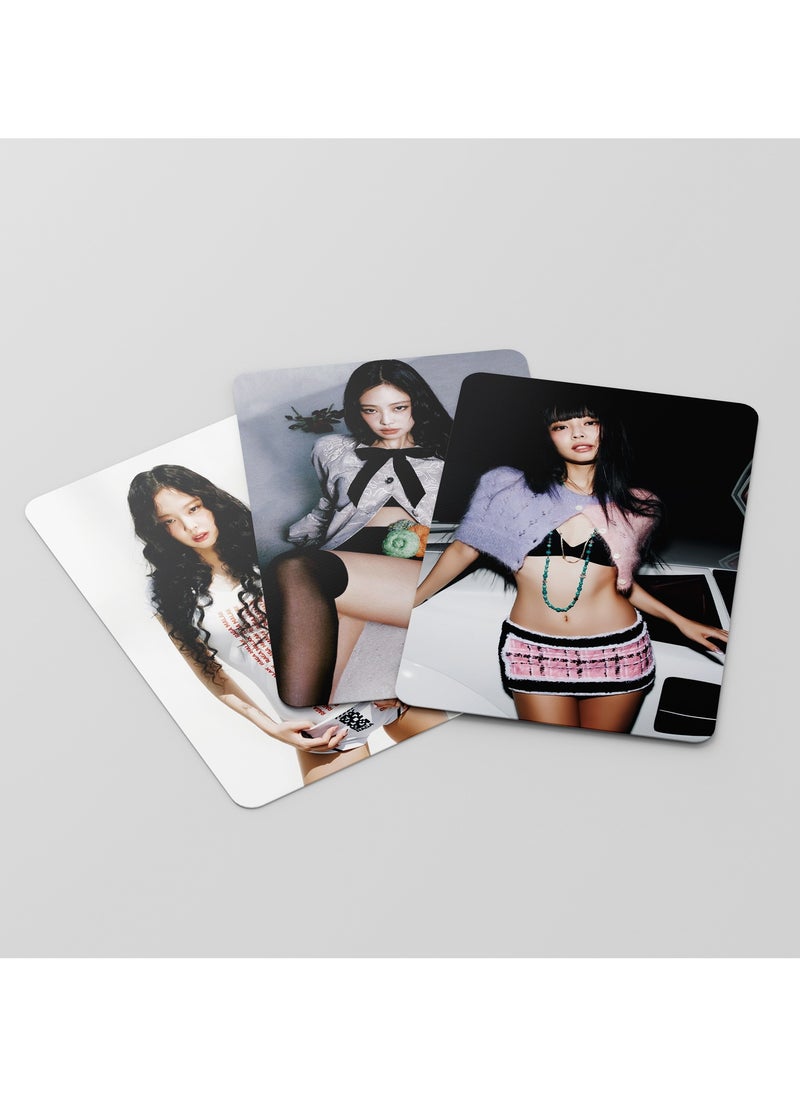 EHOME 55Pcs Born Pink Jennie Photo Lomo Cards  - Image 4