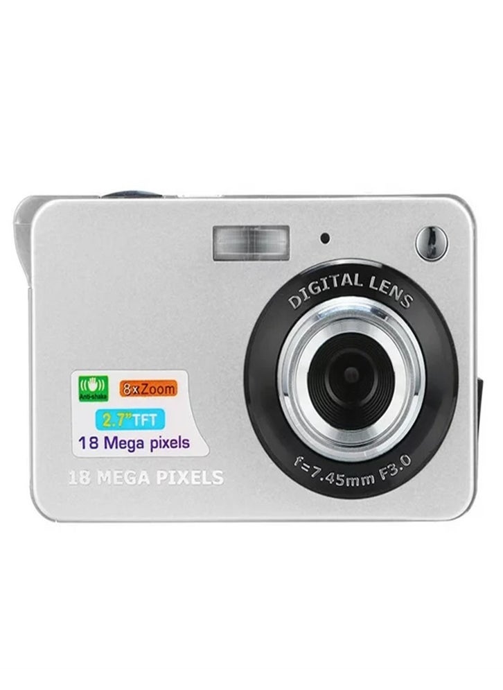 2.7 Inch Tft 18Mp 8X Zoom Digital Camera Mini Anti-Shake Full HD Digital Video Camera(Silver) - pzsku/ZA9F3FDDBA8834BE6C98AZ/45/_/1730971549/d0cb8b97-4fd8-4fd8-946f-f31cabd996e3