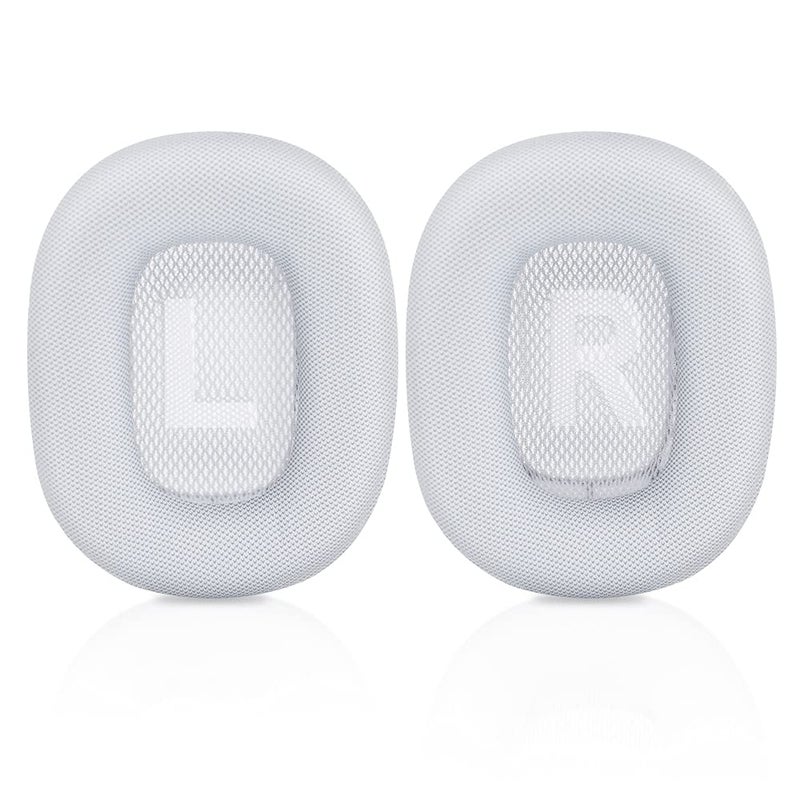 Link Dream Replacement Ear Cushion for AirPods Max Memory Foam with Protein Leather Magnetic Ear Pads for AirPods Max (Silver) - Image 1