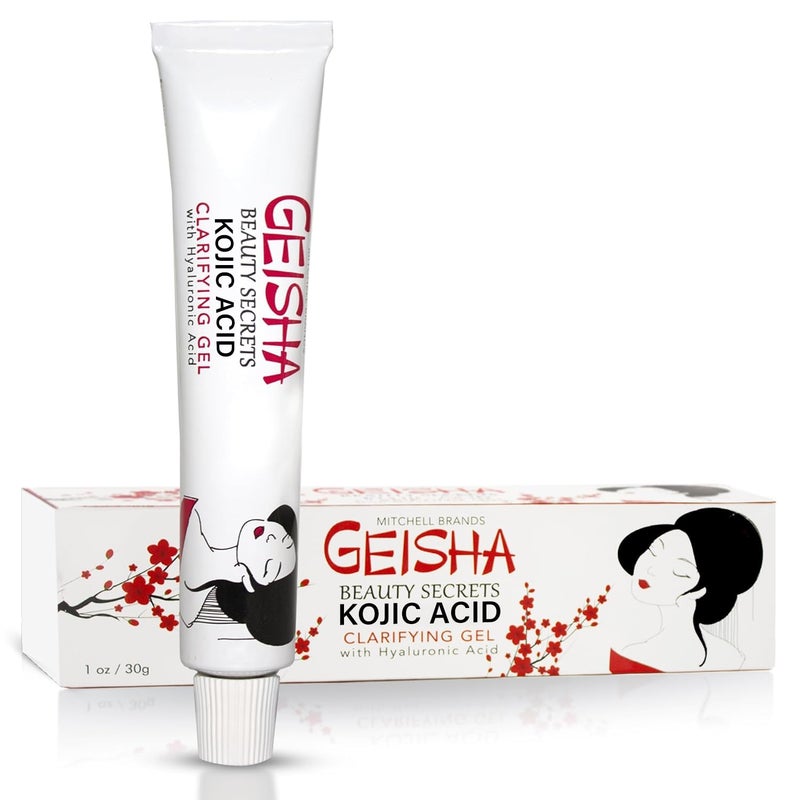 OMIC Geisha Kojic Acid Gel  1 fl oz  30g  Skin Brightening Clarifying Gel for Face Body Hands Armpits  Hyaluronic Acid