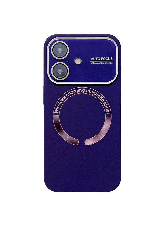 S-TOP Case For iPhone 16 Plus Large Window Acrylic Glass Lens MagSafe Silicone Phone Case - Image 1