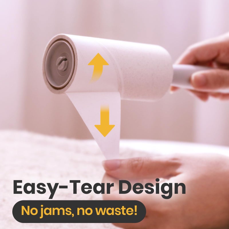 DELOMO Lint Roller 1,000 Sheets (5 Rollers + 5 Refills) - Lint Rollers for Pet Hair Extra Sticky, Mega Value Pet Hair Removal Tool for Clothes/Couch/Furniture/Car - Keep Your Home Tidy - Image 4