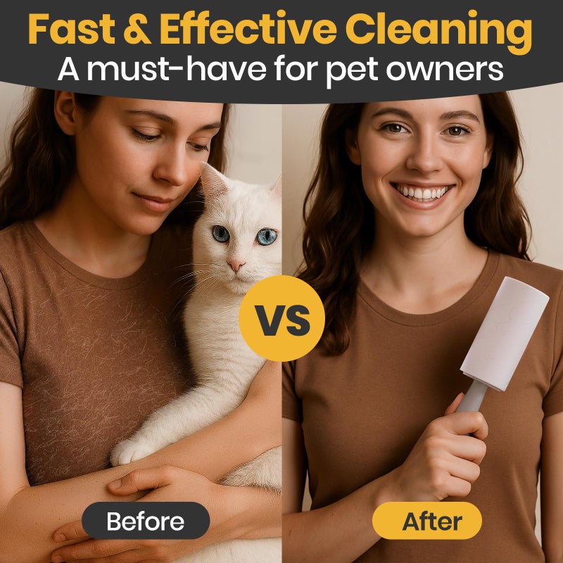 DELOMO Lint Roller 1,000 Sheets (5 Rollers + 5 Refills) - Lint Rollers for Pet Hair Extra Sticky, Mega Value Pet Hair Removal Tool for Clothes/Couch/Furniture/Car - Keep Your Home Tidy - Image 3