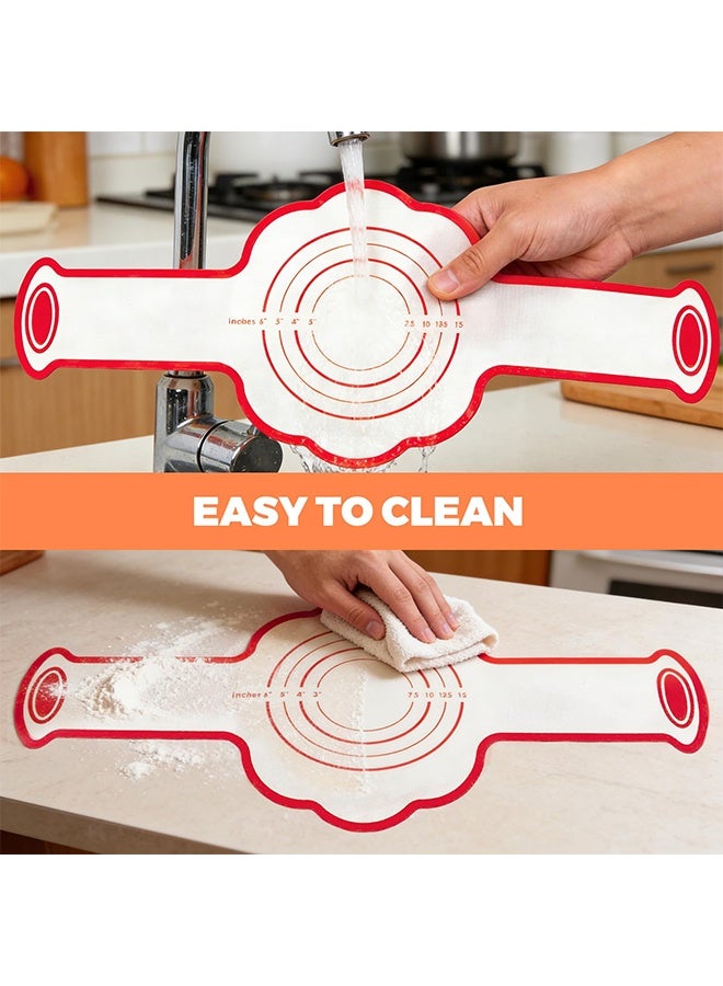2 Pcs Reusable Silicone Bread Sling for Dutch Oven, Non-Stick Sourdough Baking Mat with Long Handles, Essential Bread Making Accessory & Gift - Image 4