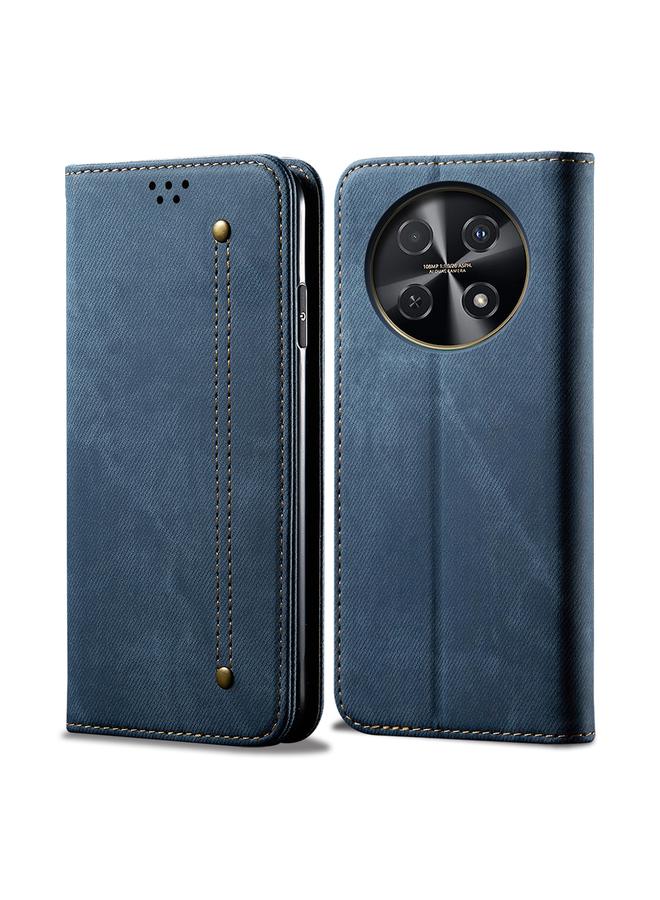 Zaboon Case For Huawei Enjoy 70 Pro 5G Denim Texture Leather Phone Case - Image 1