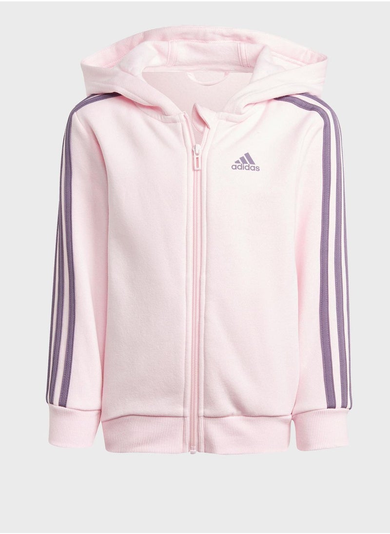 Adidas - Essentials 3-Stripes Zip Hooded Jacket - Image 1