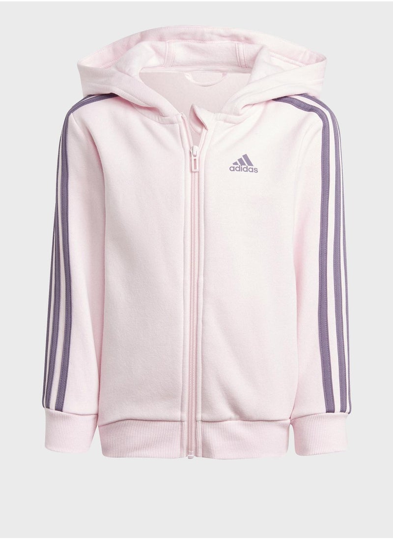 Adidas - Essentials 3-Stripes Zip Hooded Jacket - Image 1