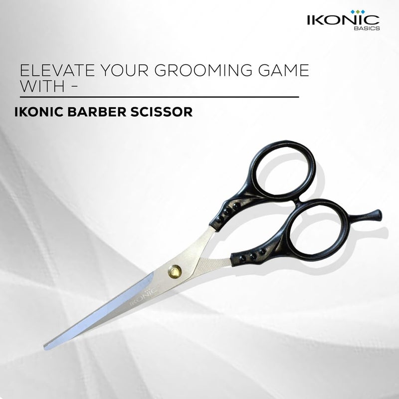 IKONIC مقص حلاقة أيكونيك بيسكس IKB-716C المتميز – مقصوصات ستانلس ستيل دقيقة لقص الشعر الاحترافي، والتصفيف والعناية – تصميم مريح للاستخدام في الصالونات، والصالونات الشخصية، و الاستخدام الشخصي - Image 3