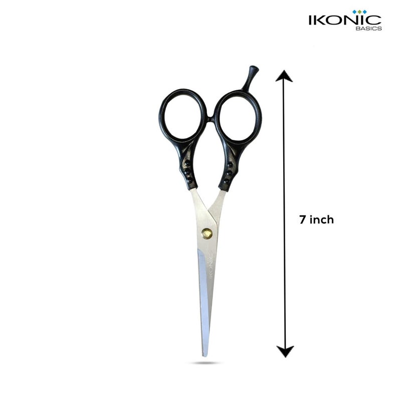 IKONIC مقص حلاقة أيكونيك بيسكس IKB-716C المتميز – مقصوصات ستانلس ستيل دقيقة لقص الشعر الاحترافي، والتصفيف والعناية – تصميم مريح للاستخدام في الصالونات، والصالونات الشخصية، و الاستخدام الشخصي - Image 2