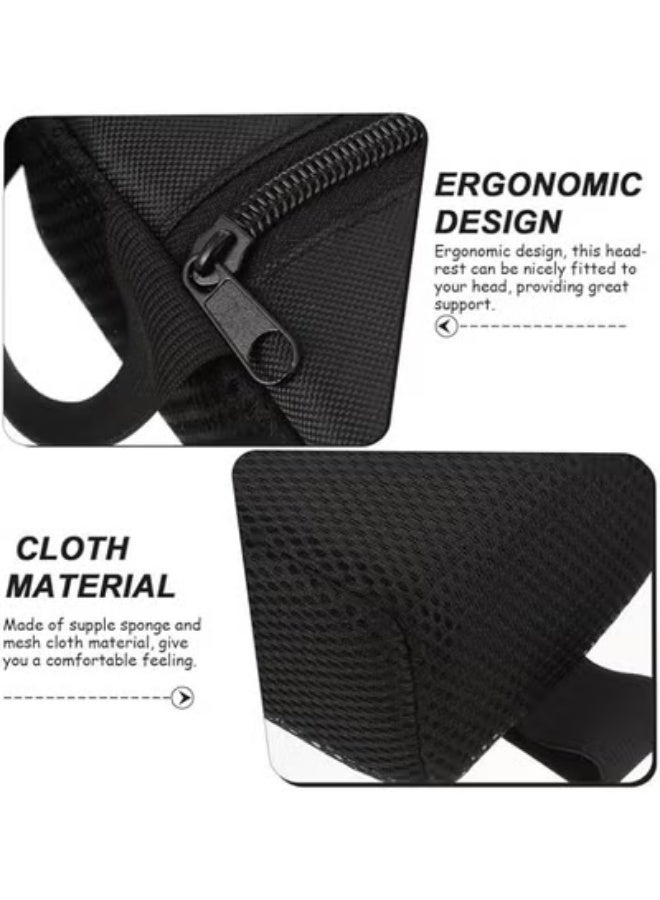 Comfortable Headrest Pillow for Wheelchairs and Office Chairs, Breathable Neck Support Cushion with Durable Sponge and Mesh Fabric Design - Image 3