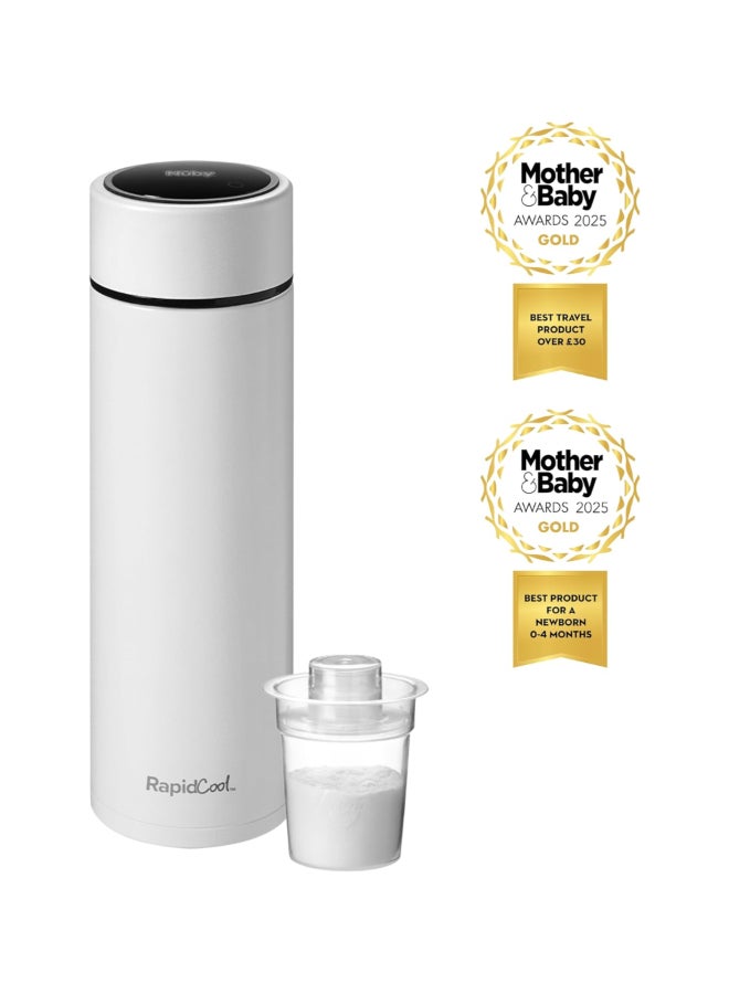 Nuby Rapid Cool Flask, Baby Formula Cooling Flask for Fast and Safe Bottle Preparation, Portable Feeding Essential, White - Image 2
