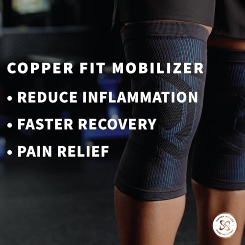 Copper Fit Mobilizer Knee Sleeve – ProSeries with Removable Side Stabilizers Knee Support for Advanced Recovery – Mobility, Knee Pain, Swelling, Inflammation, Circulation, Arthritis, Tendonitis (2XL) - Image 2