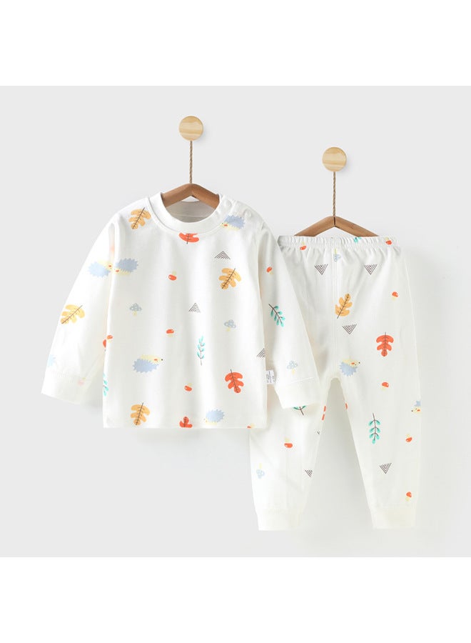 Autumn And Winter Men's And Women's Baby Autumn Clothes Long Pants Suit Baby Underwear Pure Cotton Newborn Children's Homewear Delivery