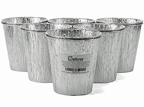 Salbree Smoker Bucket Drip Foil Liner Tray for Catching Grease, Compatible with Traeger, Oklahoma Joe, Pit Boss & Other Grill Bucket Accessories for Pro Pellet Oklahoma Joe's (12pk, 5.75x5.75 inches) - Image 1