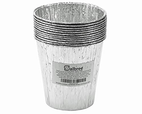 Salbree Smoker Bucket Drip Foil Liner Tray for Catching Grease, Compatible with Traeger, Oklahoma Joe, Pit Boss & Other Grill Bucket Accessories for Pro Pellet Oklahoma Joe's (12pk, 5.75x5.75 inches) - Image 3