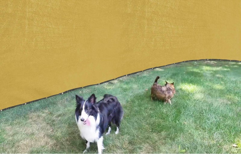 Shade&Beyond 4' X 50' Fence Privacy Screen Heavy Duty 170 GSM Fencing Mesh Shade Net Cover for Wall Garden Back Yard Outdoor Home Decoration, Sand - Image 2