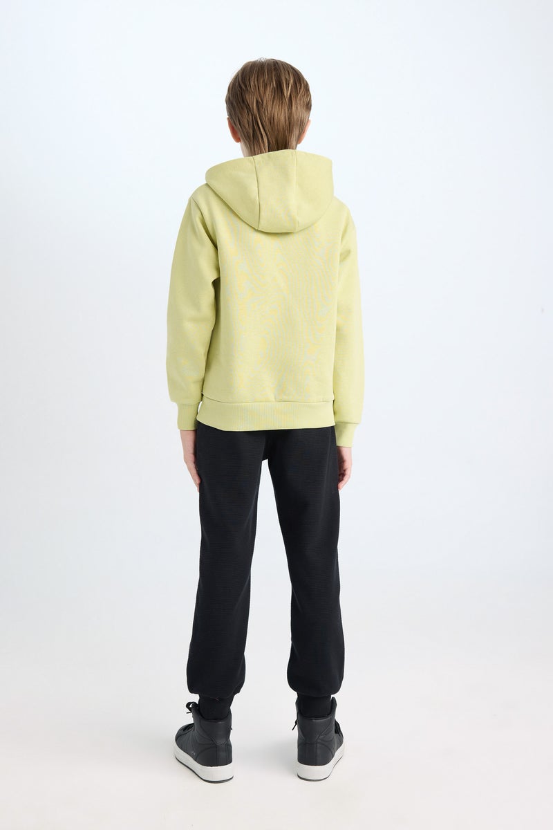DeFacto Boy Hooded Printed Thick Sweatshirt Sweatpants 2 Piece Set  - Image 2