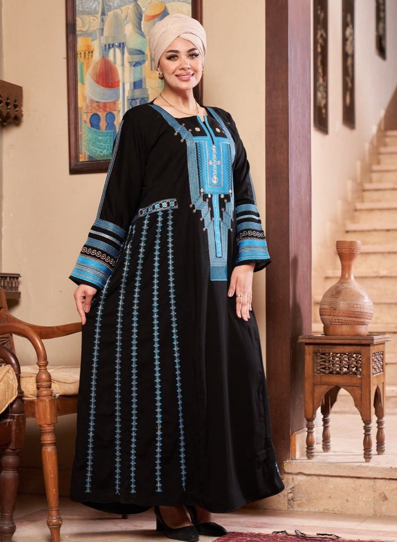A luxurious Saudi jalabiya with traditional embroidery  - Image 2