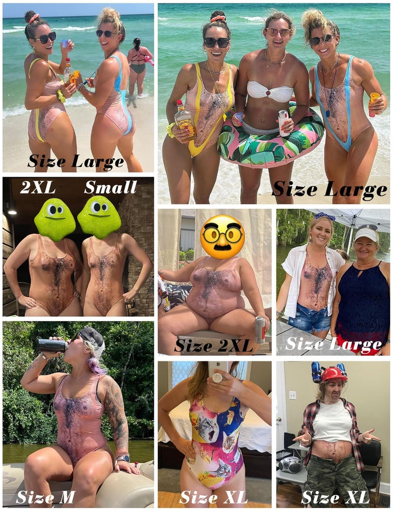RAISEVERN One Piece Swimsuit for Women Funny Swimwear Swimming Bathing Suit Bodysuit - Image 5