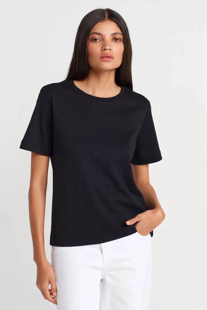DILVIN Women's Cotton Crew Neck T-Shirt