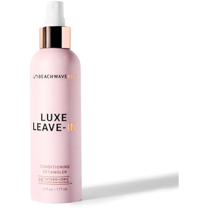 BEACHWAVER LUXE LEAVE-IN CONDITIONING DETANGLER | 6 FL OZ - INTENSE CONDITIONING & STRENGTHENING FORMULA - AWARD-WINNING HAIR DETANGLER SPRAY - Image 1