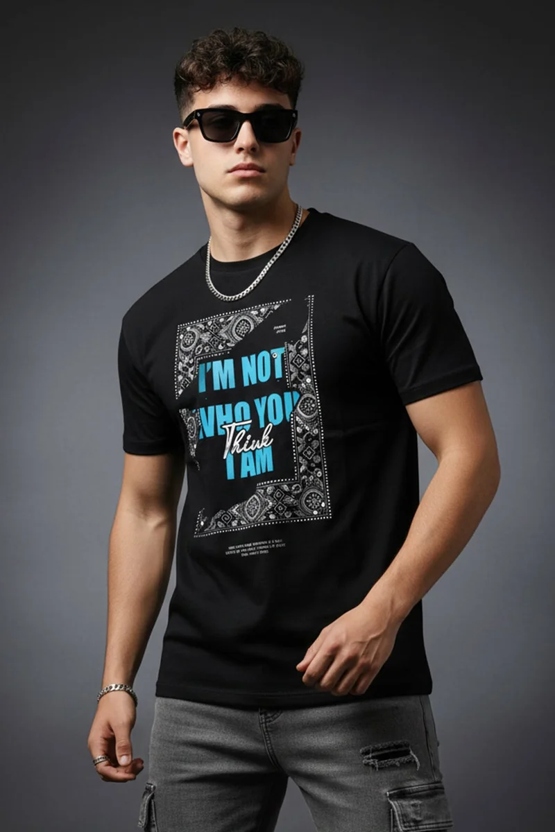 فيردو Veirdo Men’s Oversized , Plus Size  & Regular Fit T-Shirt | Premium Cotton Casual Tee