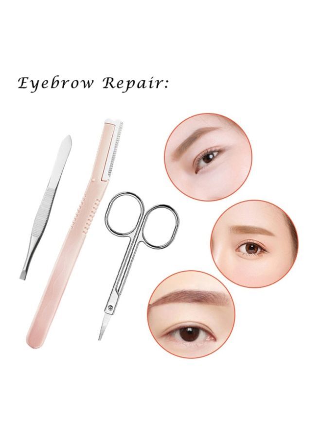 نيبمينينت مجموعة أدوات العناية بالحواجب مكونة من 10 قطع وردي / فضي - Image 2