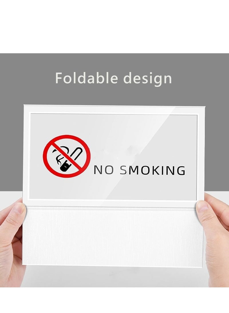 Eckek Eckek  2 Pack Desk Name Plate Holder, Special Paper Sign Holder for Table Display, Foldable Nameplate  - Image 5