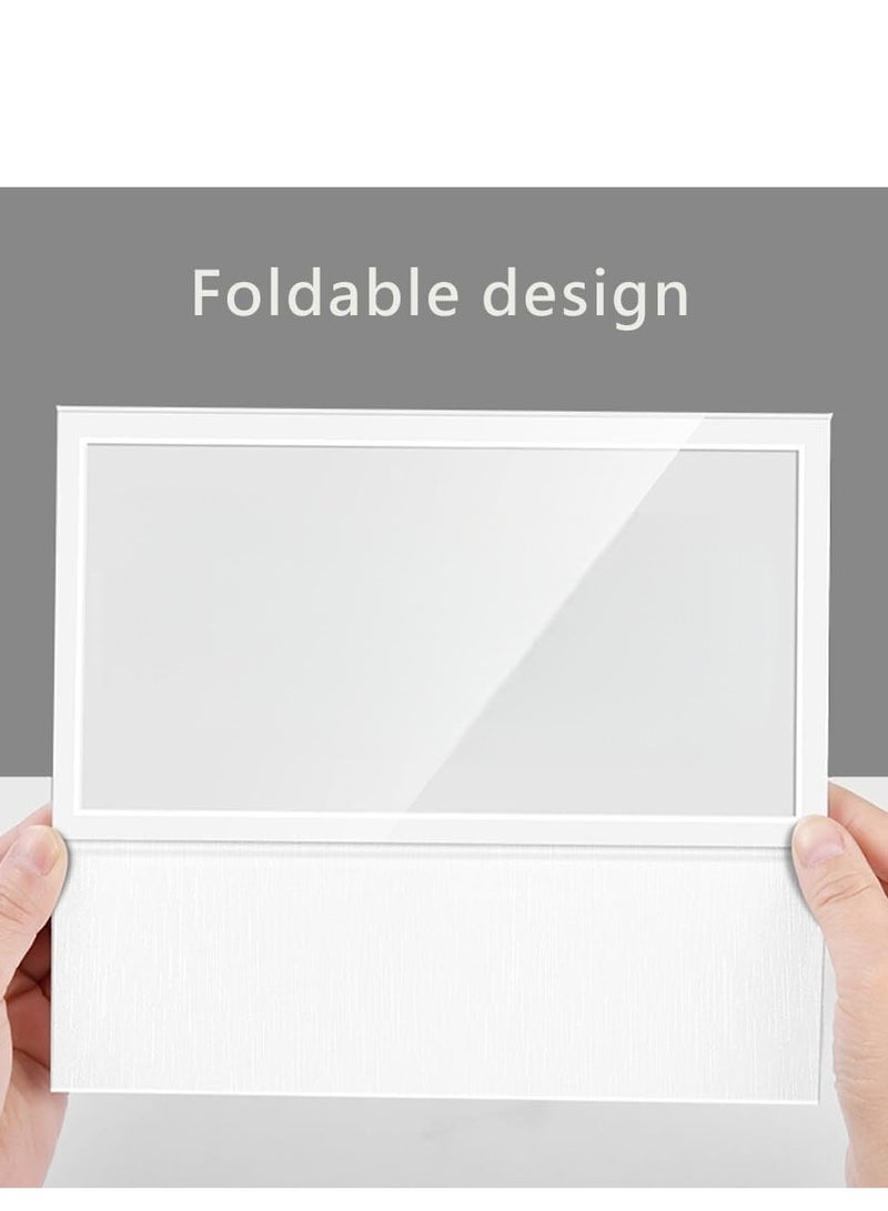 Eckek 2 Pack Desk Name Plate Holder, Special Paper Sign Holder for Table Display, Foldable Nameplate - Image 5