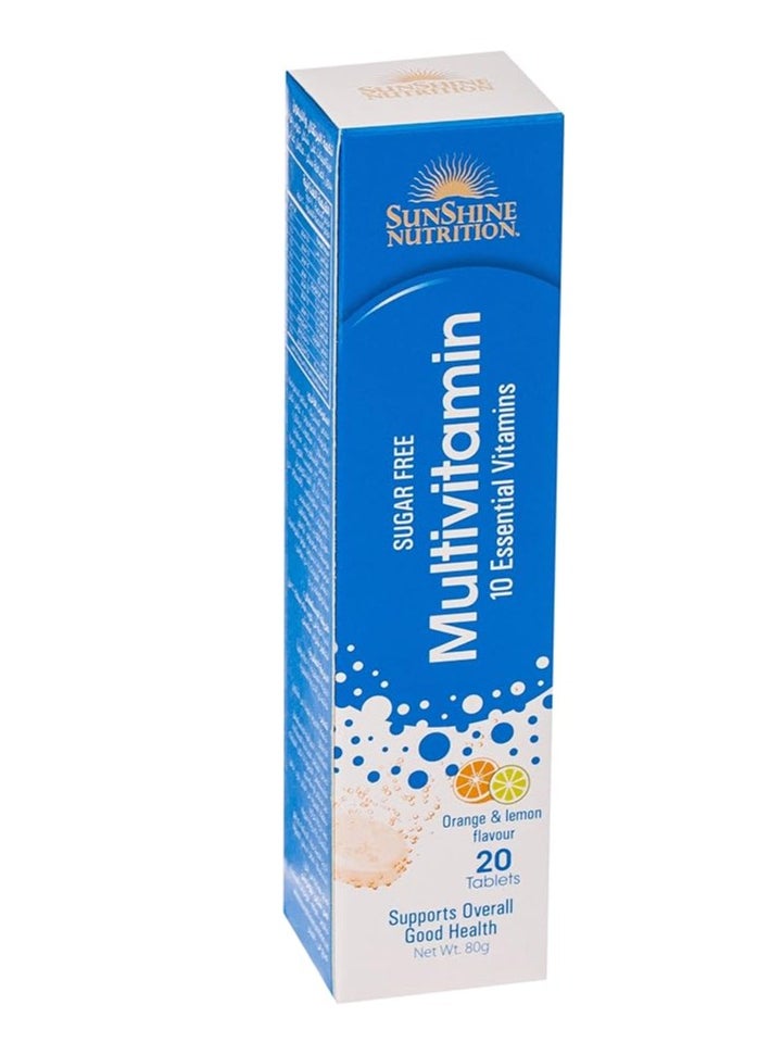 Multivitamin Effervescent Orange Lemon, 20 Tablets