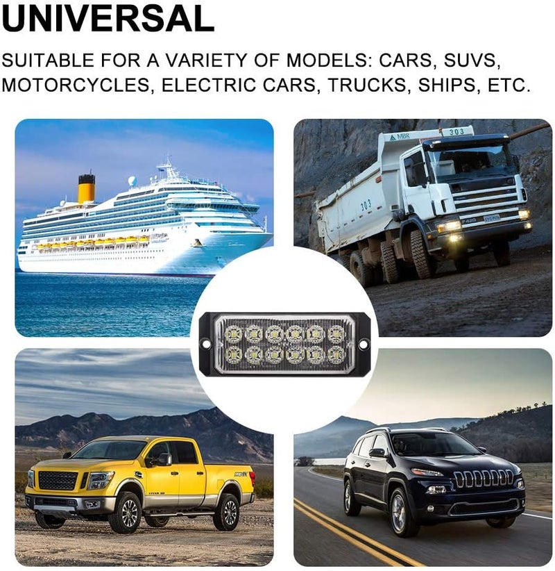 Sidaqi 12 LED Emergency Strobe Light Bar - Image 5
