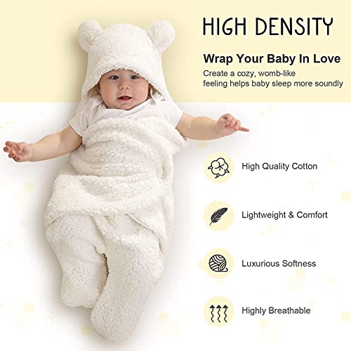 BRANDONN Baby Blankets New Born Pack of Hooded Wearable Swaddle Wrappers Cum Blankets for Baby Boys and Baby Girls - Image 3