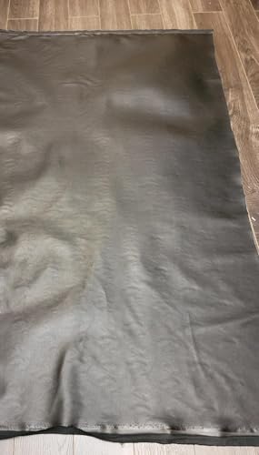 NAT Leathers | Black Faux Leather Upholstery Fabric by the Yard Soft 0.8 mm PU Pleather (Peta Approved Vegan) Nappa Smooth (Black 1 Yard (36"x54") - Image 5